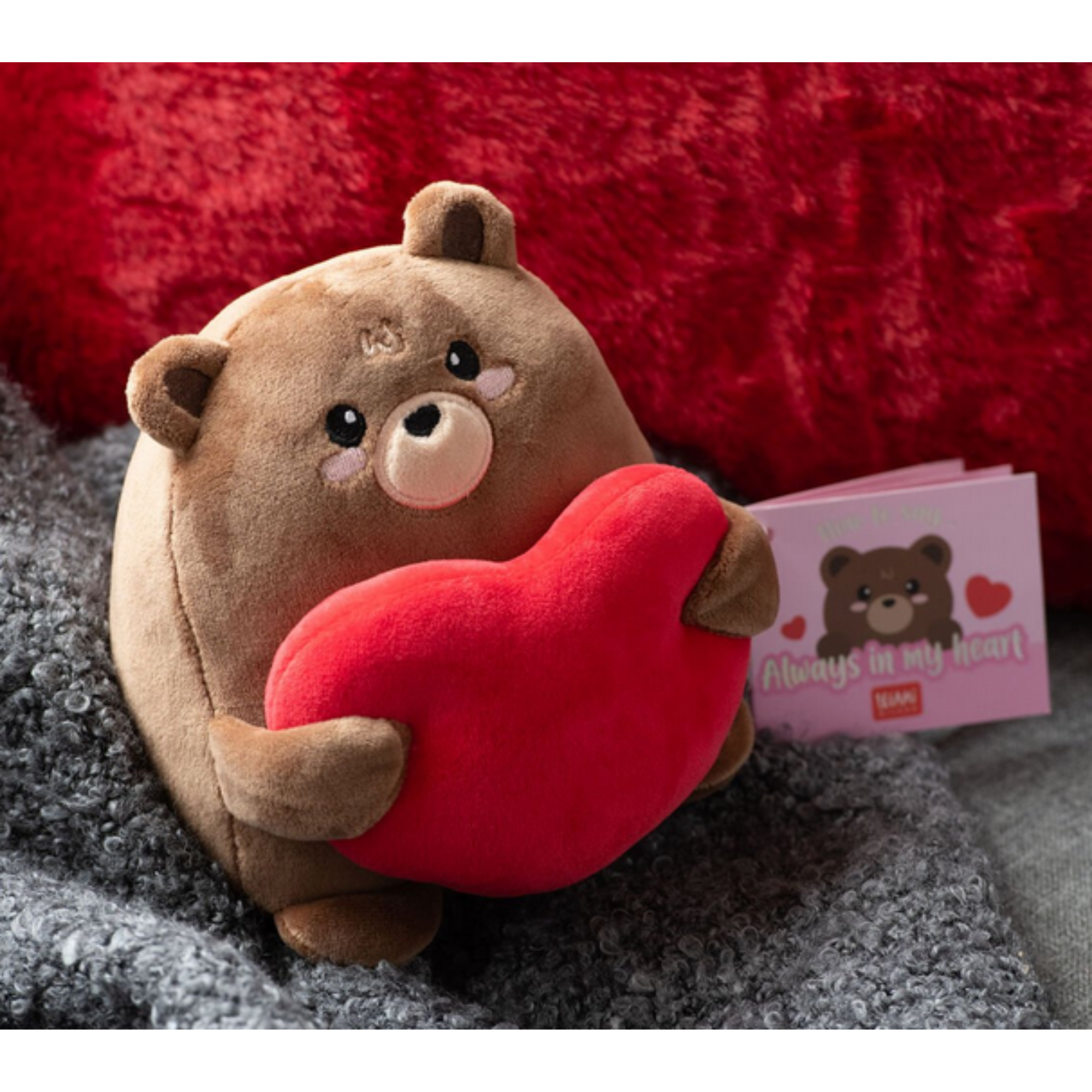 Peluche Teddy Bear Mini Super Soft - Orsetto San Valentino - Legami