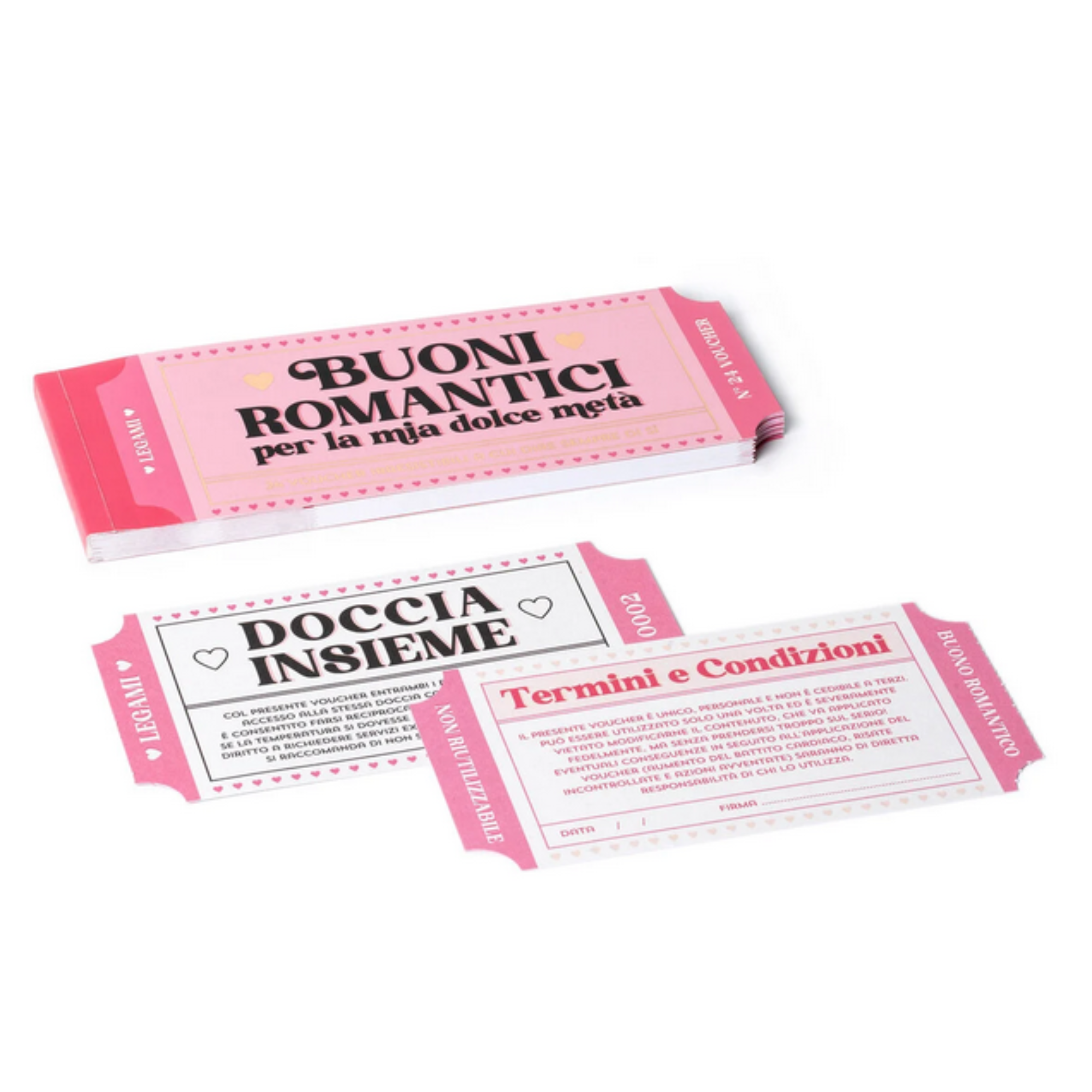 Blocchetto 24 Voucher Romantici - Gift Vouchers - Legami San Valentino