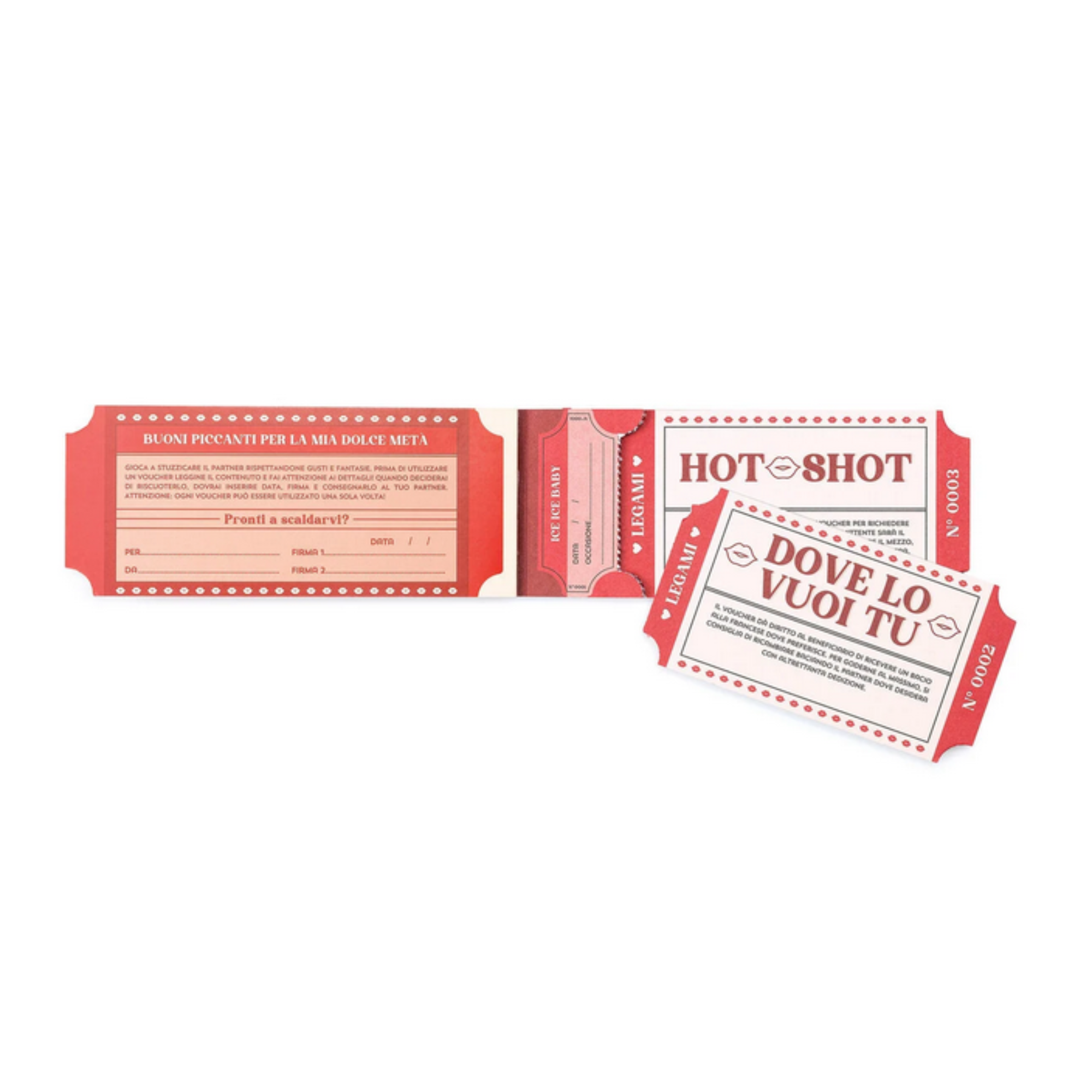 Blocchetto 24 Voucher Piccanti - Gift Vouchers - Legami San Valentino