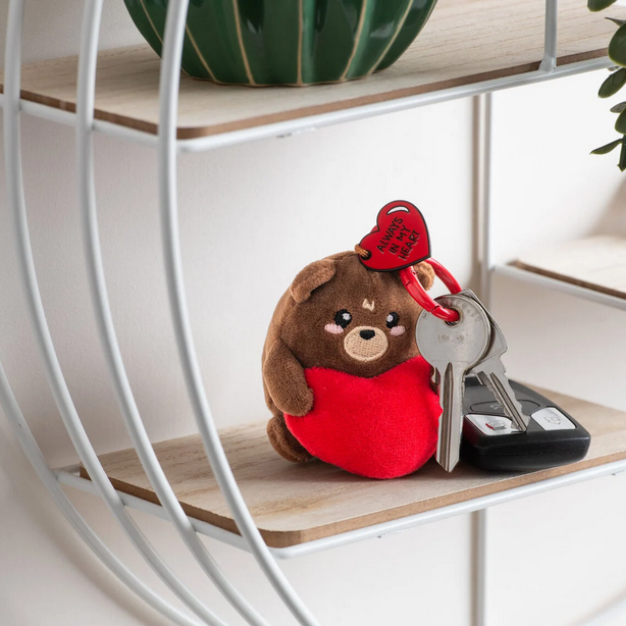 Portachiavi Peluche Teddy Bear Tiny Super Soft - Orsetto San Valentino - Legami
