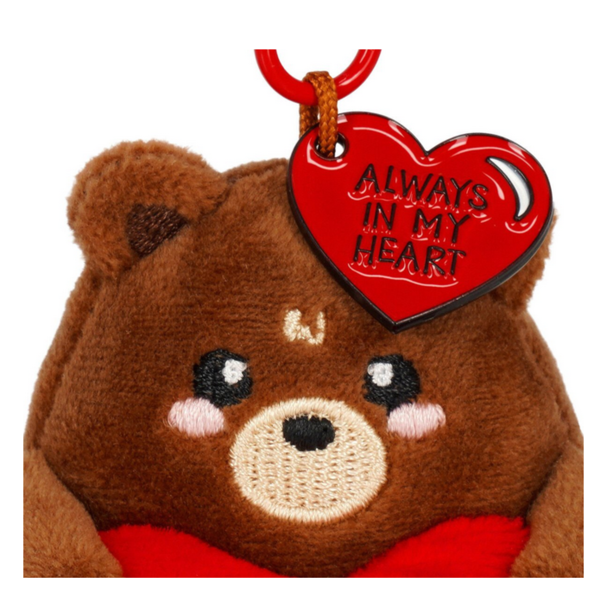 Portachiavi Peluche Teddy Bear Tiny Super Soft - Orsetto San Valentino - Legami