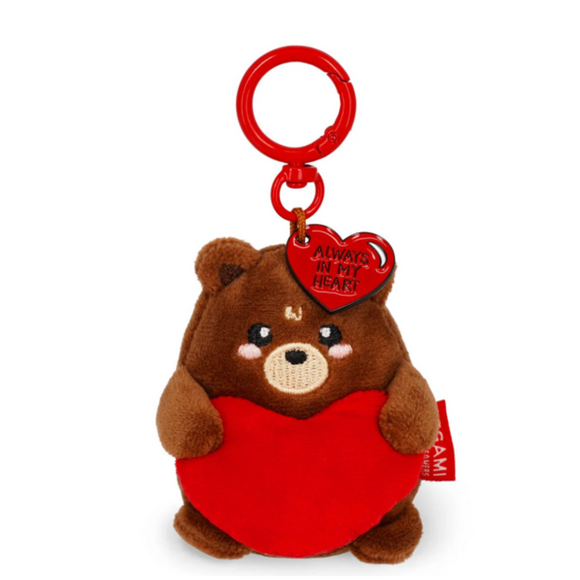 Portachiavi Peluche Teddy Bear Tiny Super Soft - Orsetto San Valentino - Legami