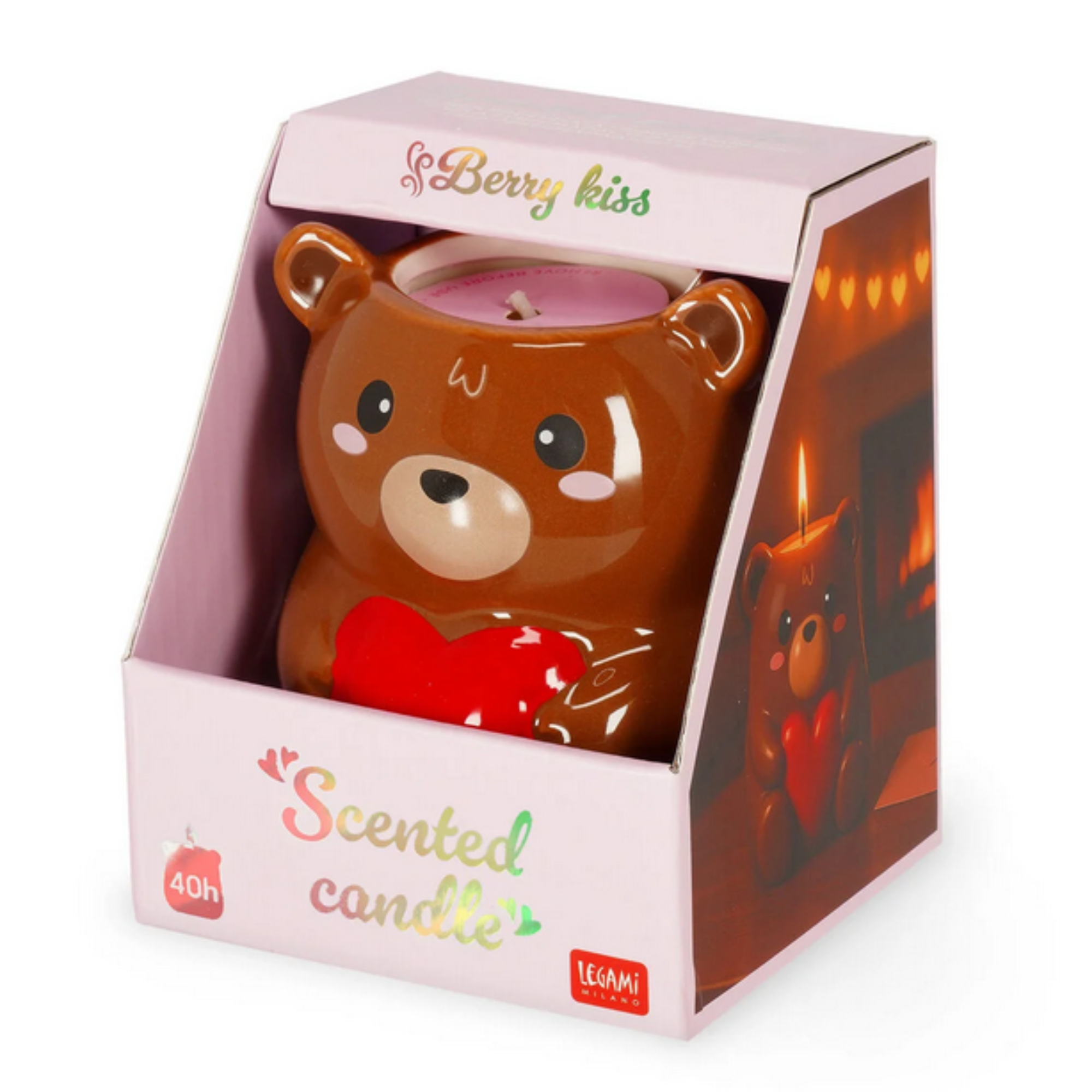 Candela Profumata Love is in the Air - Teddy Bear - Scented Candle - Legami San Valentino