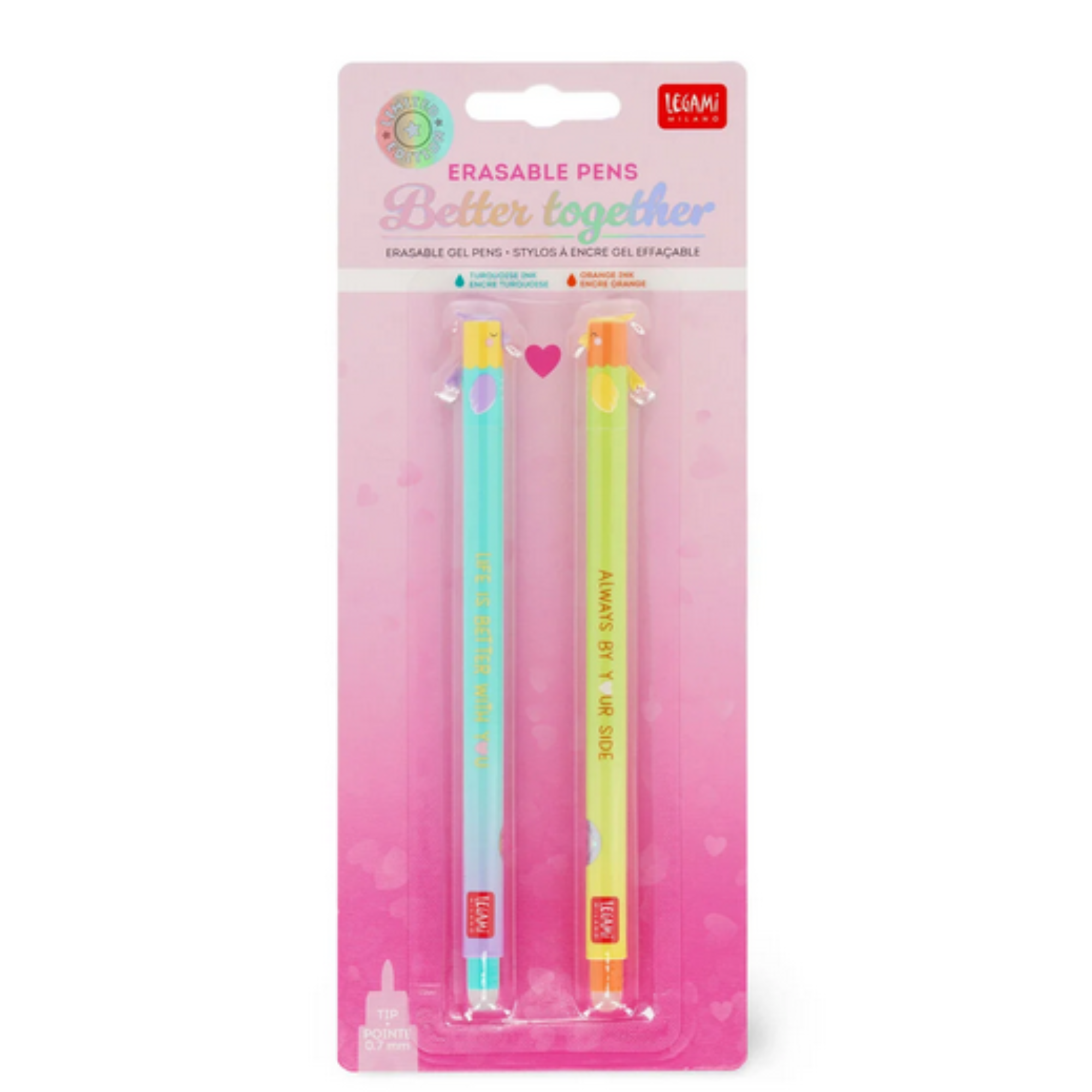 Set Regalo San Valentino Legami - Penne, Lampada LED, Nastro e Biglietti