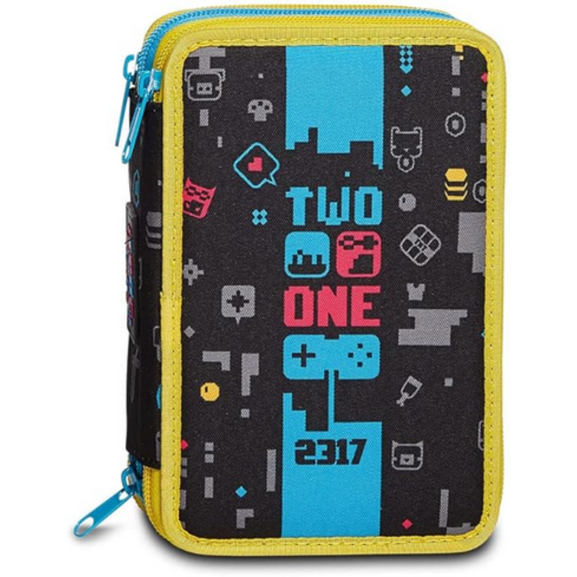 SEVEN Astuccio 3 ZIP Two Players One Console - Completo 43 Pezzi Gaming