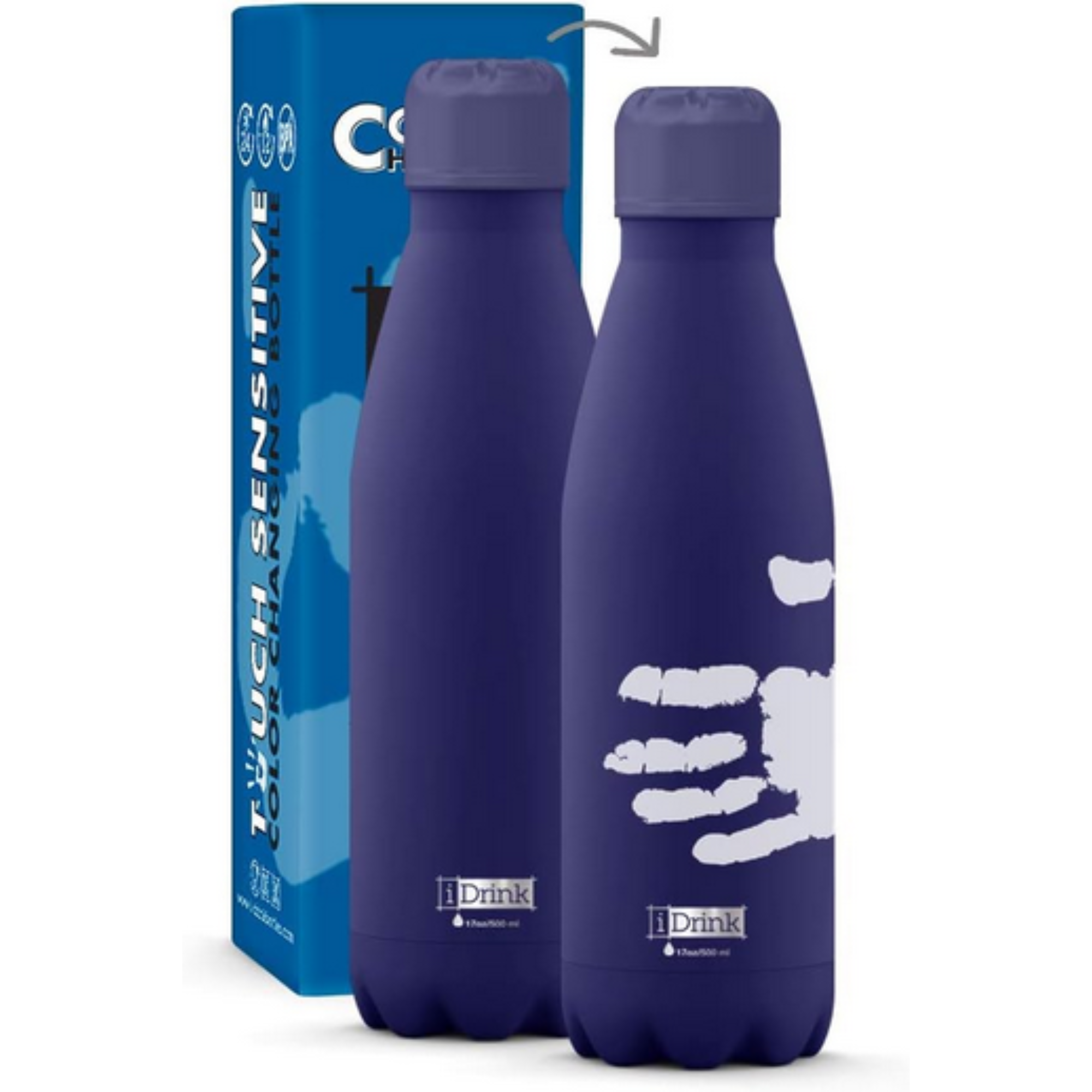 Borraccia Termica Itotal IDrink 500ml Color Change Rossa