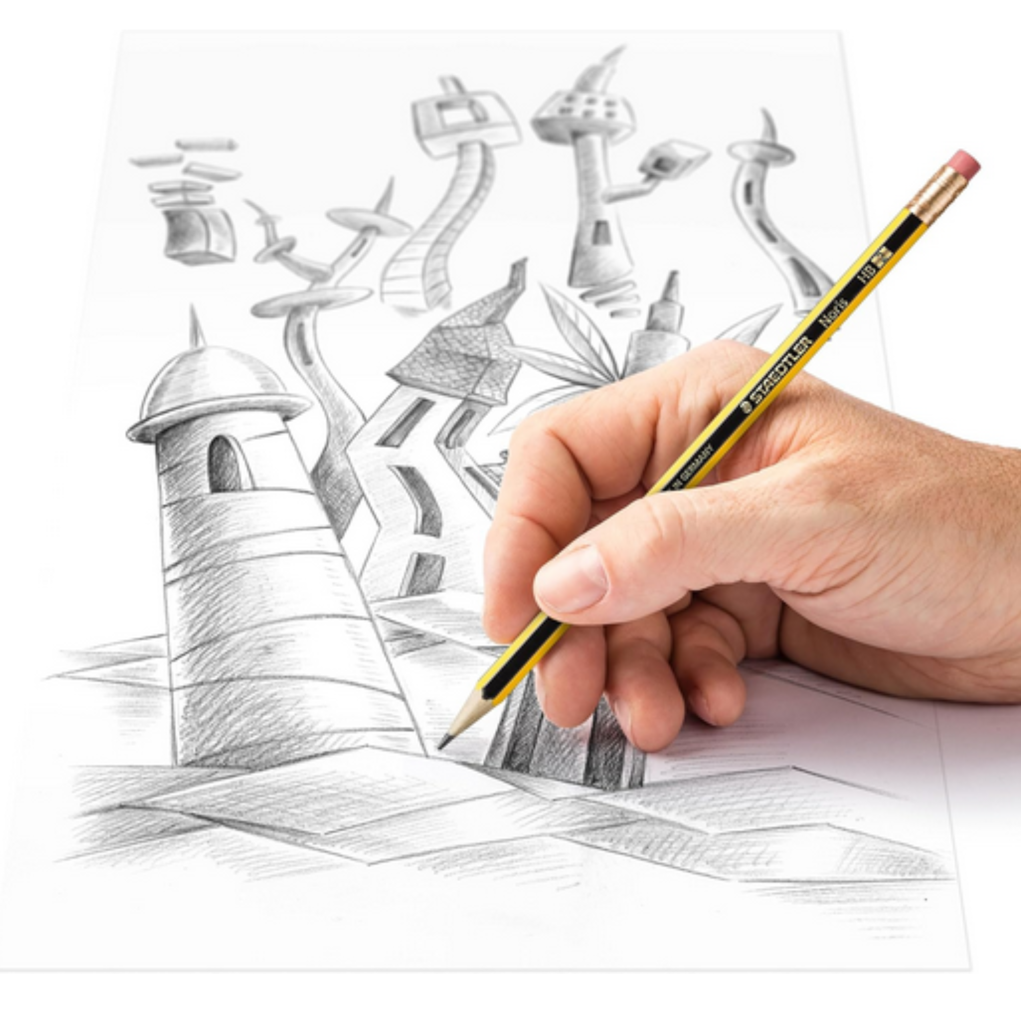 Matita con gomma Staedtler HB