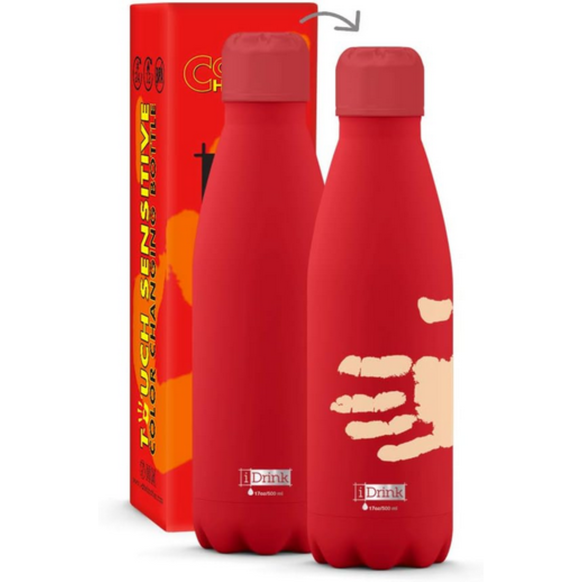 Borraccia Termica Itotal IDrink 500ml Color Change Rossa