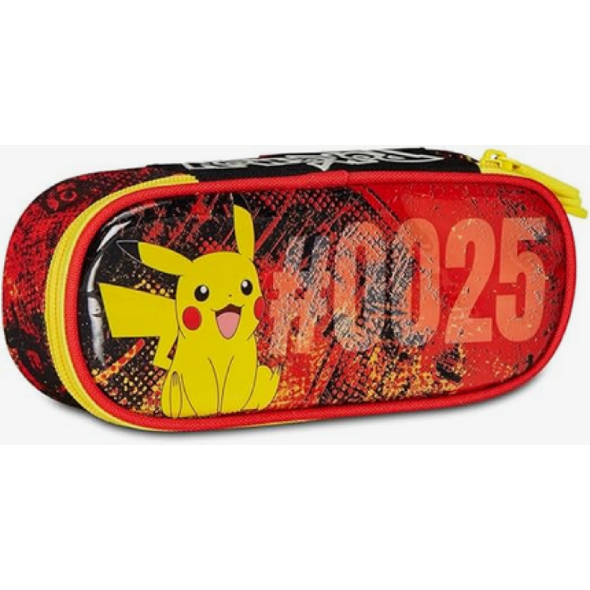 Seven Portapenne Scuola ROUND PLUS - POKEMON - PIKACHU - Giallo Rosso