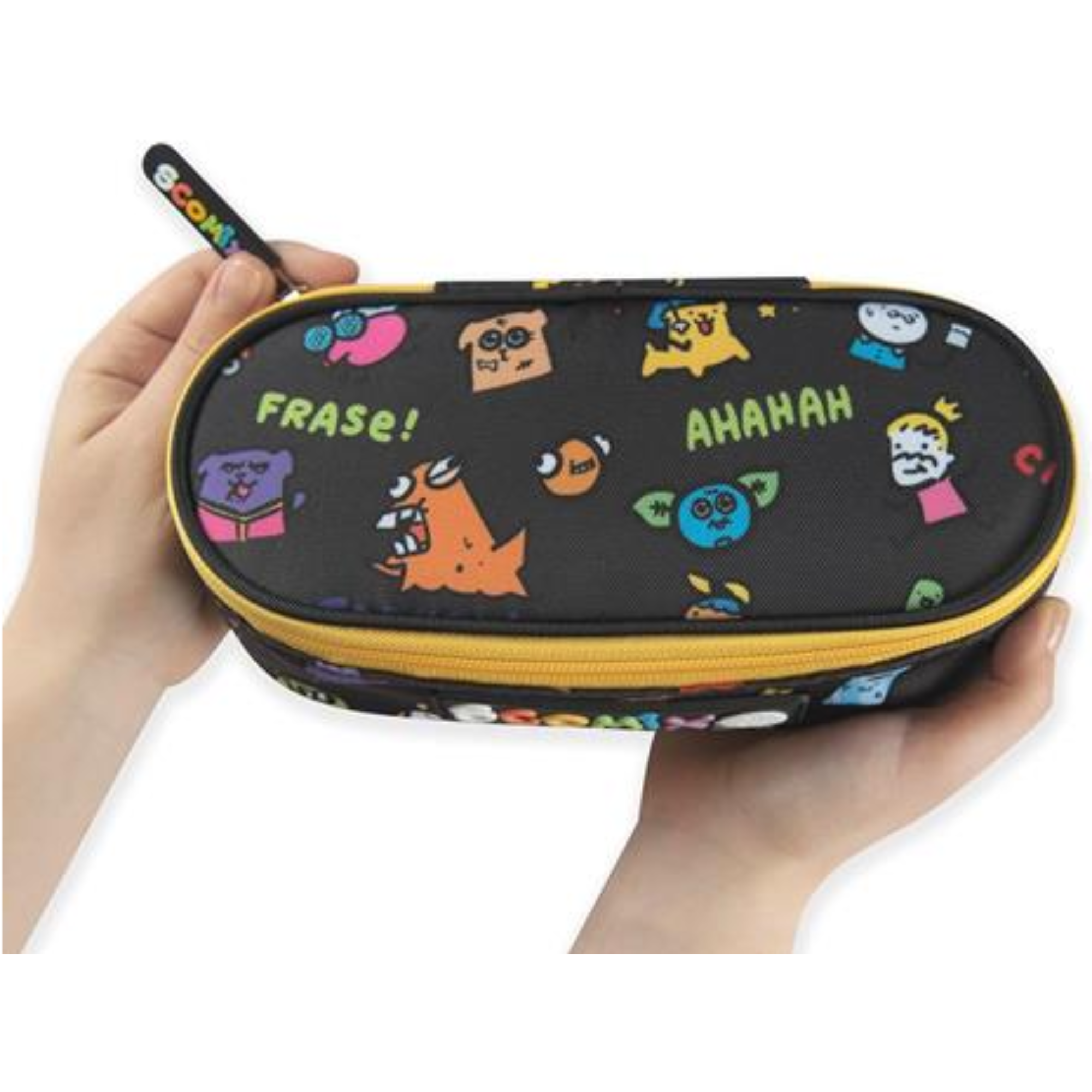 Astuccio Ovale Organizzato Allover Scomix