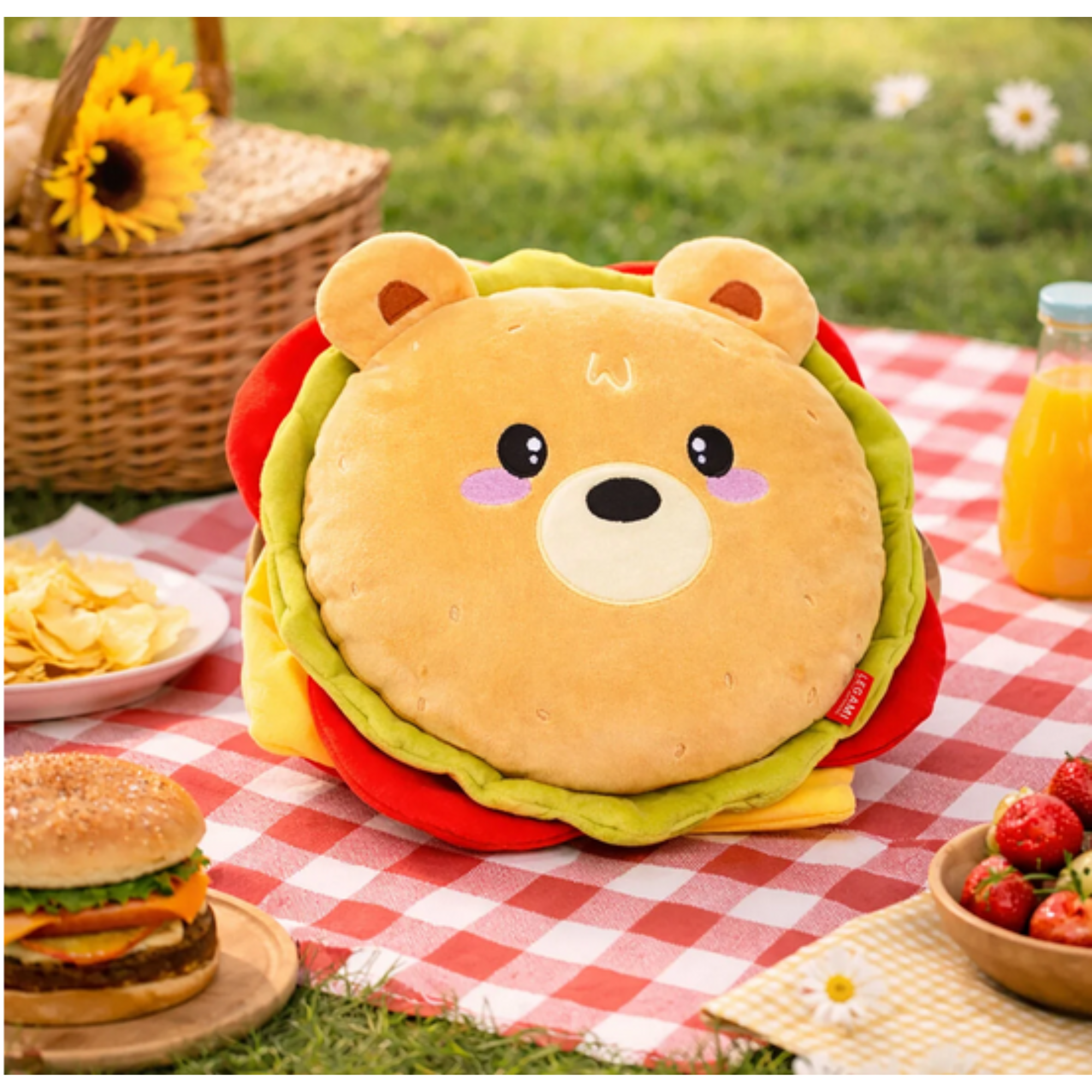 Cuscino Hamburger Legami Super Soft - Cuscino Decorativo Morbido