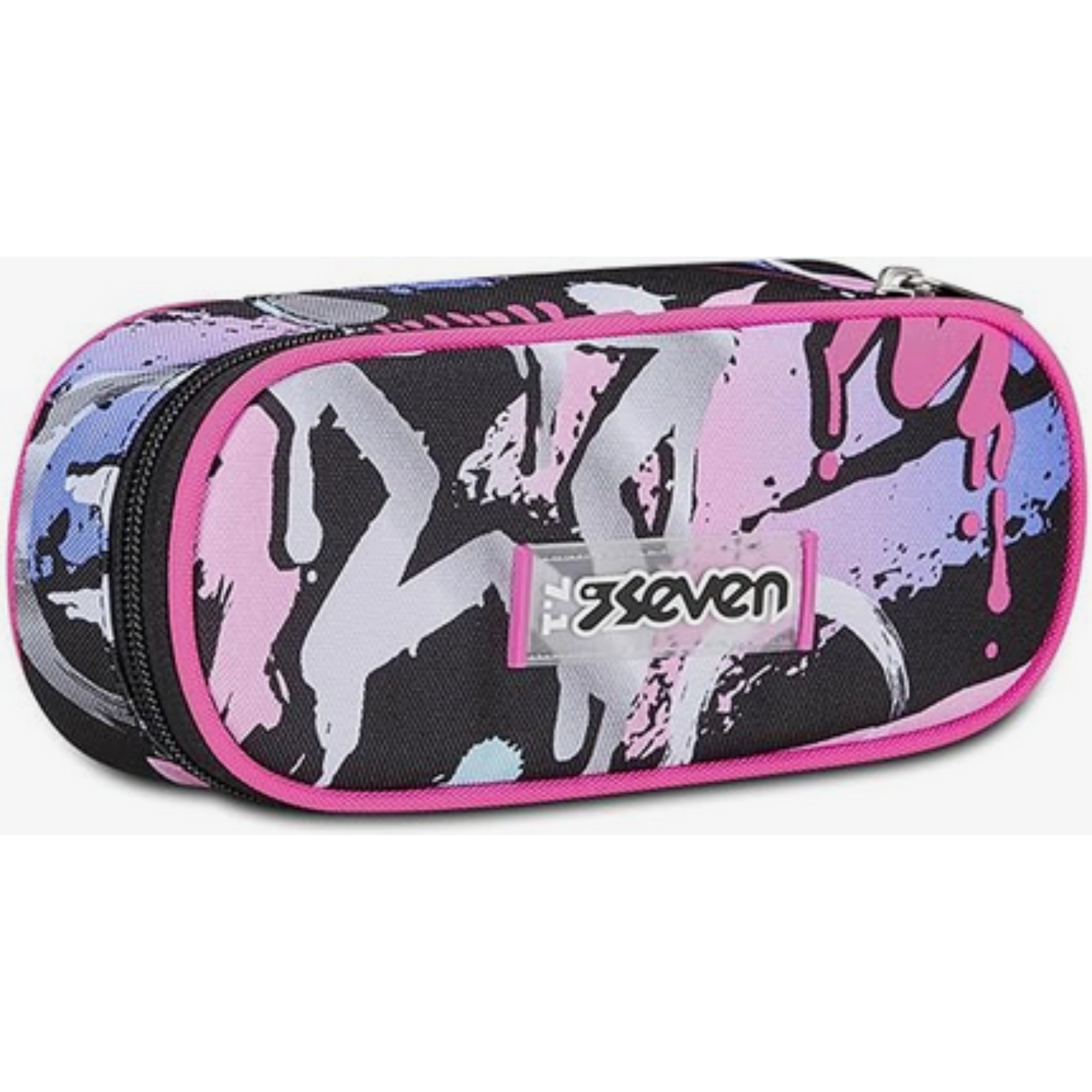 Astuccio Vuoto Seven Round Plus Mark On Girl - Portapenne Scuola