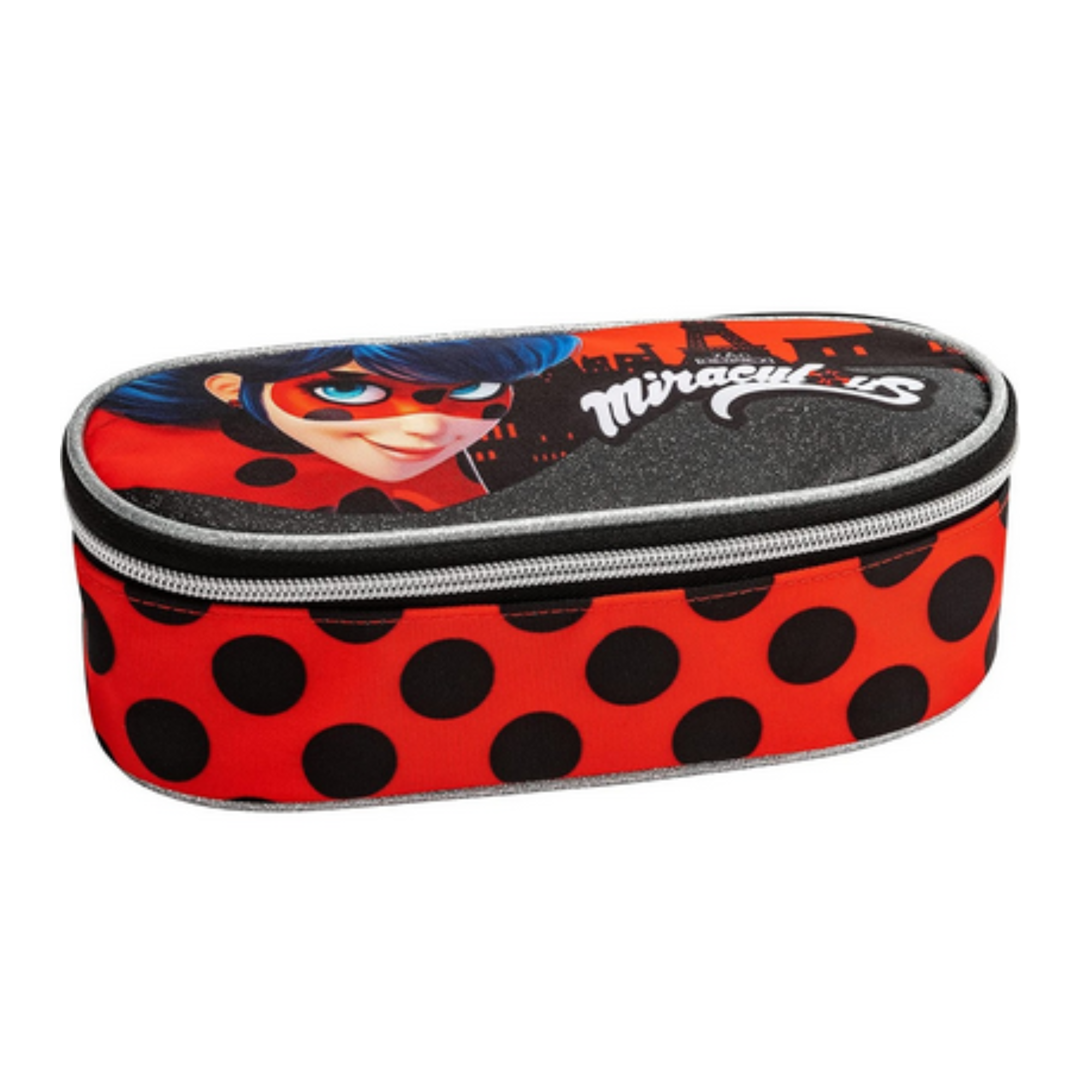 Miraculous Ladybug - Astuccio ovale organizzato
