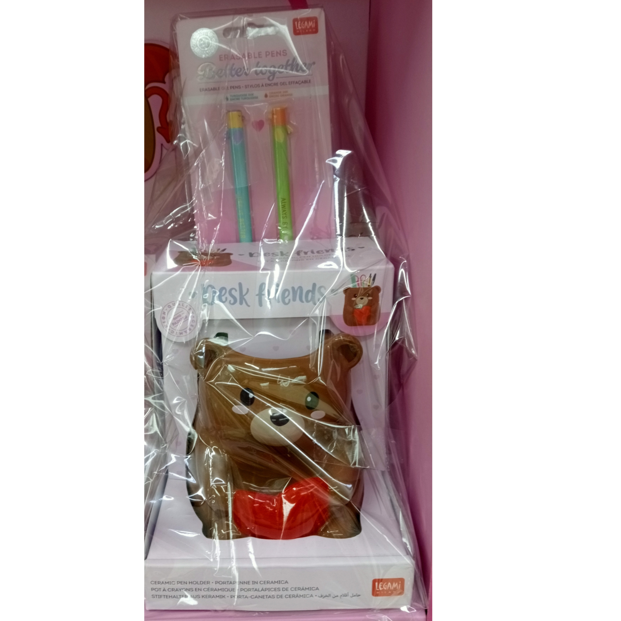 Set Regalo Legami - Penne Cancellabili e Portapenne in Ceramica