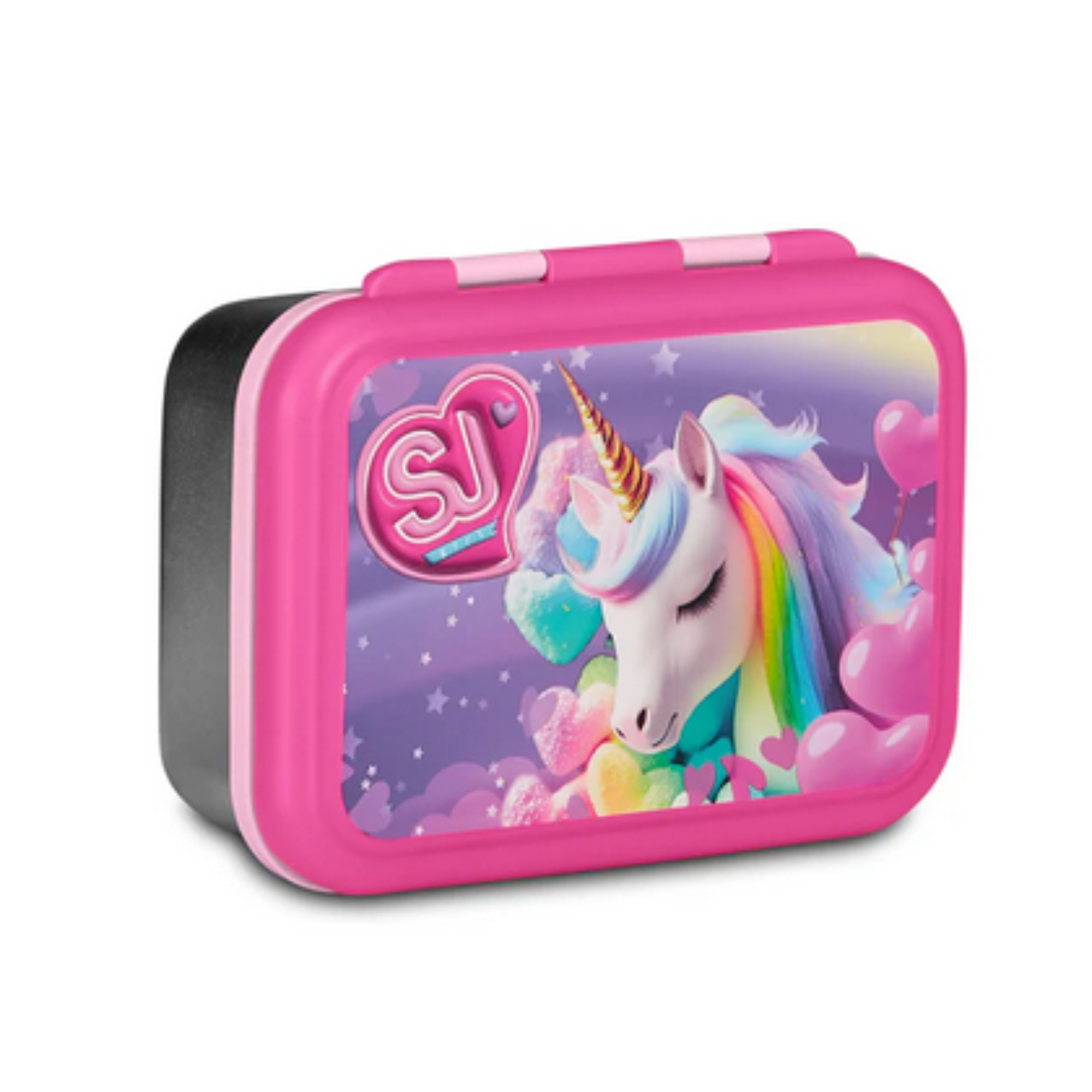 Portamerenda Seven SJ unicorn con base in acciaio