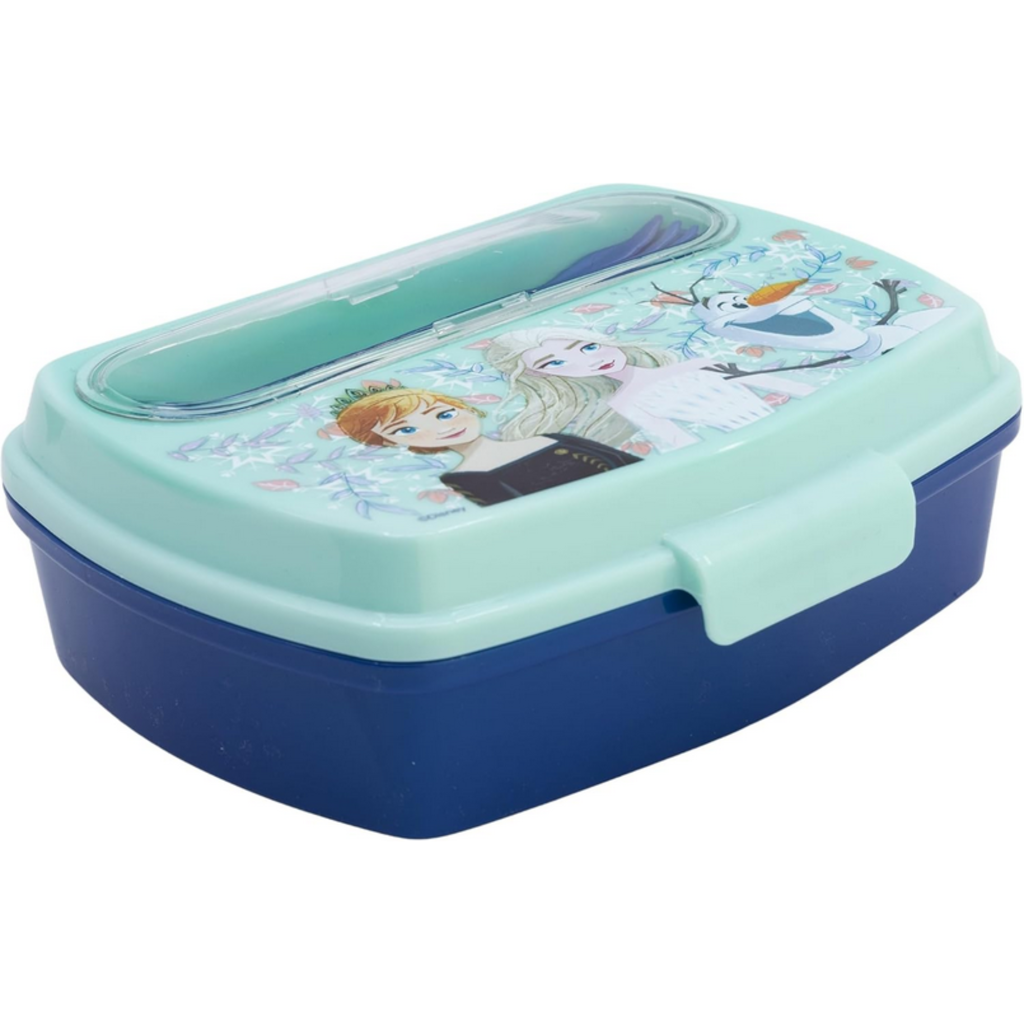 Portamerenda Frozen Disney con Posate - Contenitore Pranzo Bambini