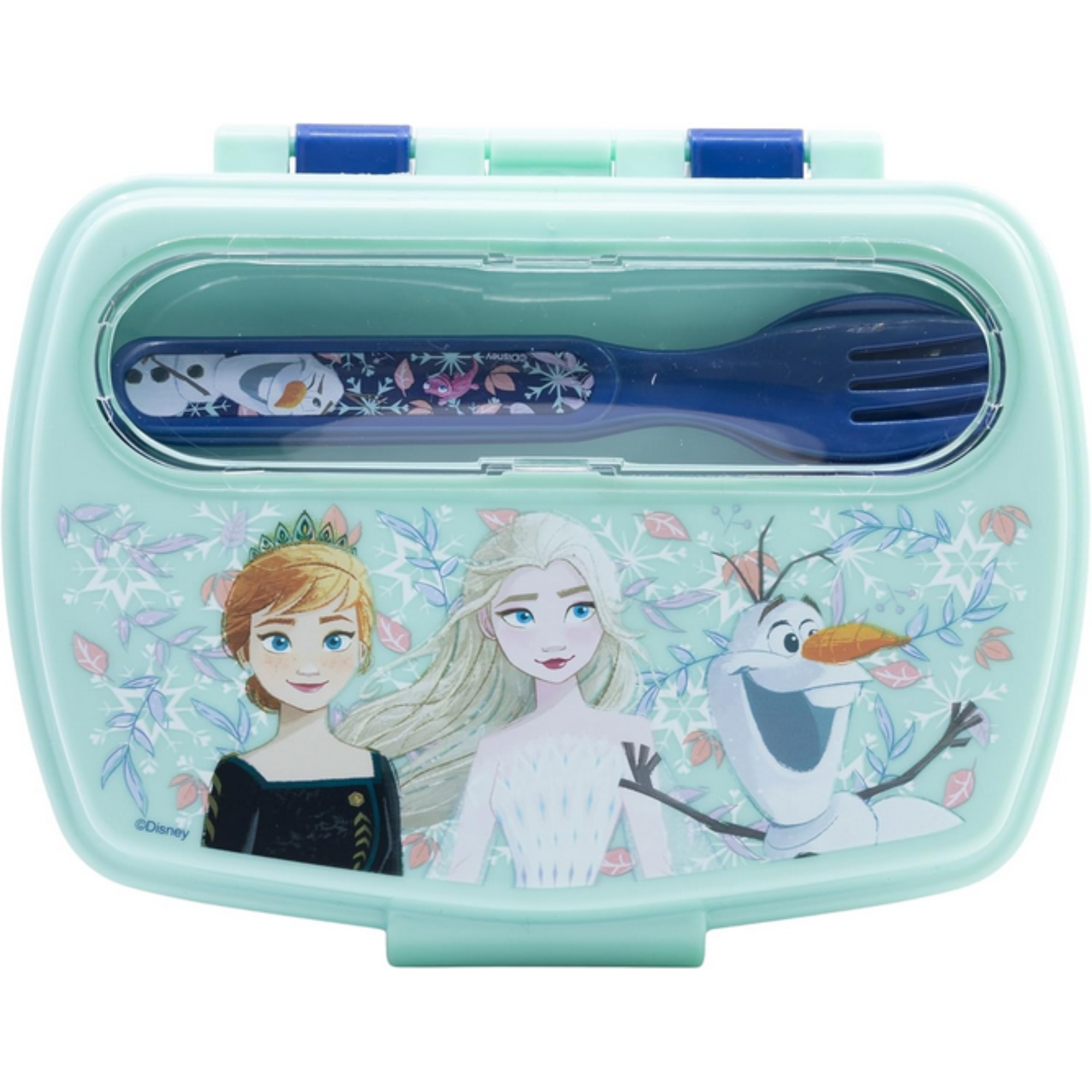 Portamerenda Frozen Disney con Posate - Contenitore Pranzo Bambini