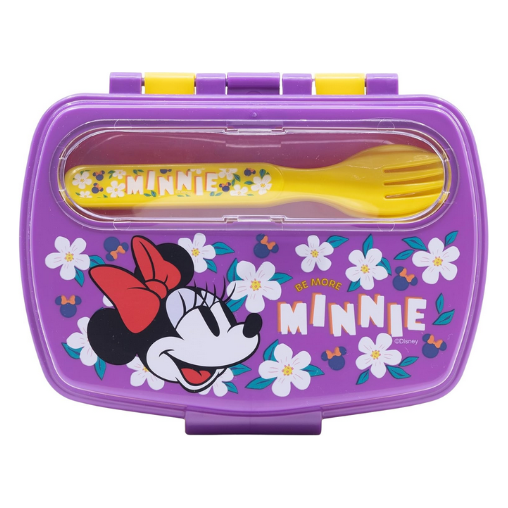 Portamerenda Minnie Disney con Posate - Contenitore Pranzo Bambini