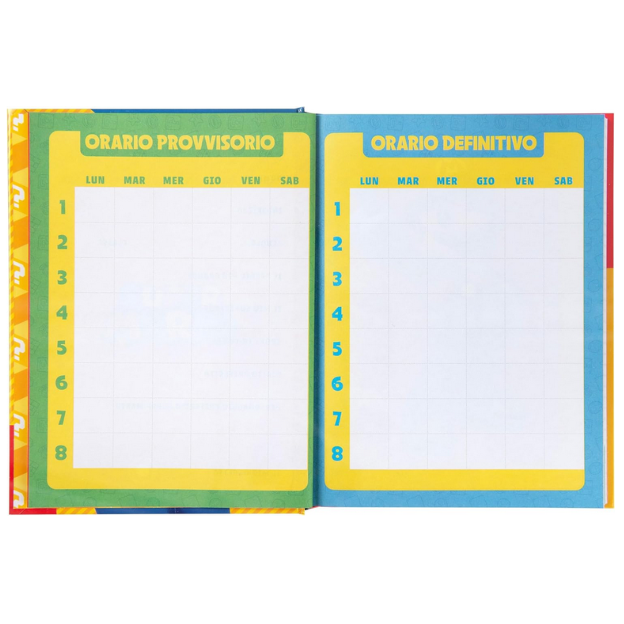 Diario Super Mario 12 Mesi Non Datato - Diario Scuola Ufficiale Nintendo