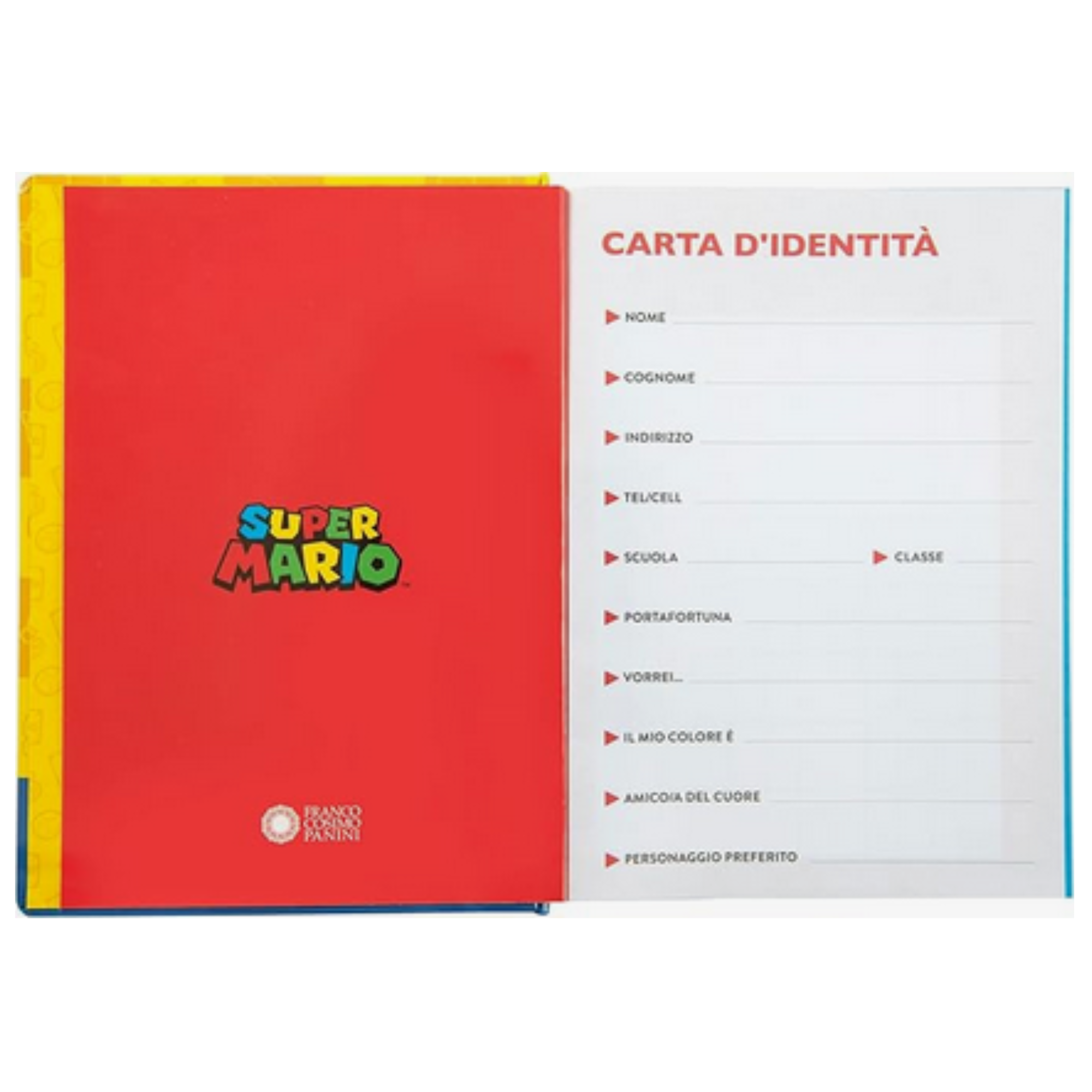 Diario Comix Super Mario Non Datato - Diario Scuola Ufficiale Nintendo