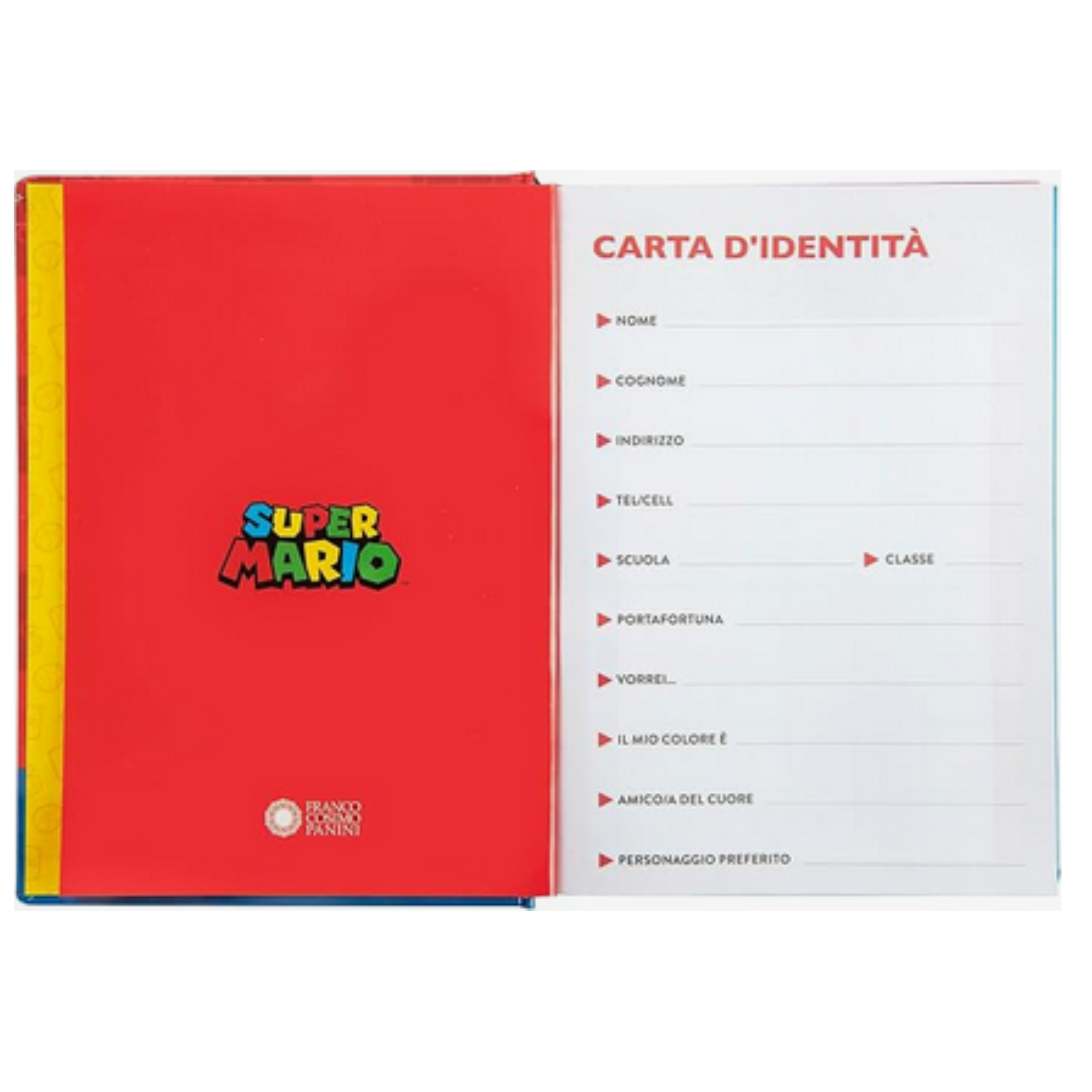 Diario Super Mario Non Datato - Diario Scuola Elementare Ufficiale Nintendo