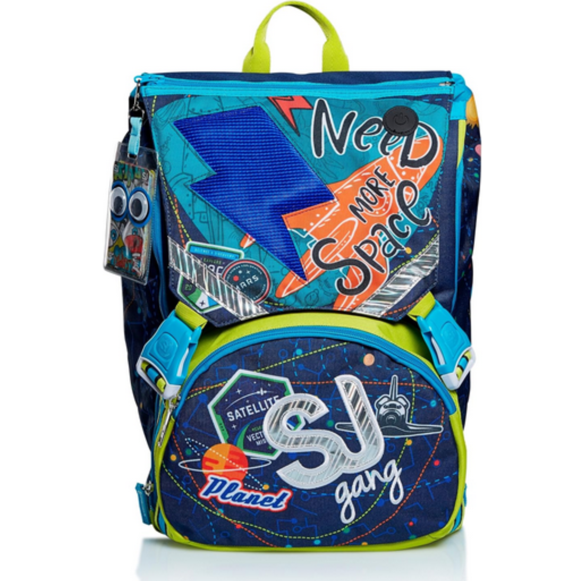 Zaino Estensibile Big SJ Gang Ledtech Boy + Astuccio 3 Zip - Qualità Seven - In Offerta