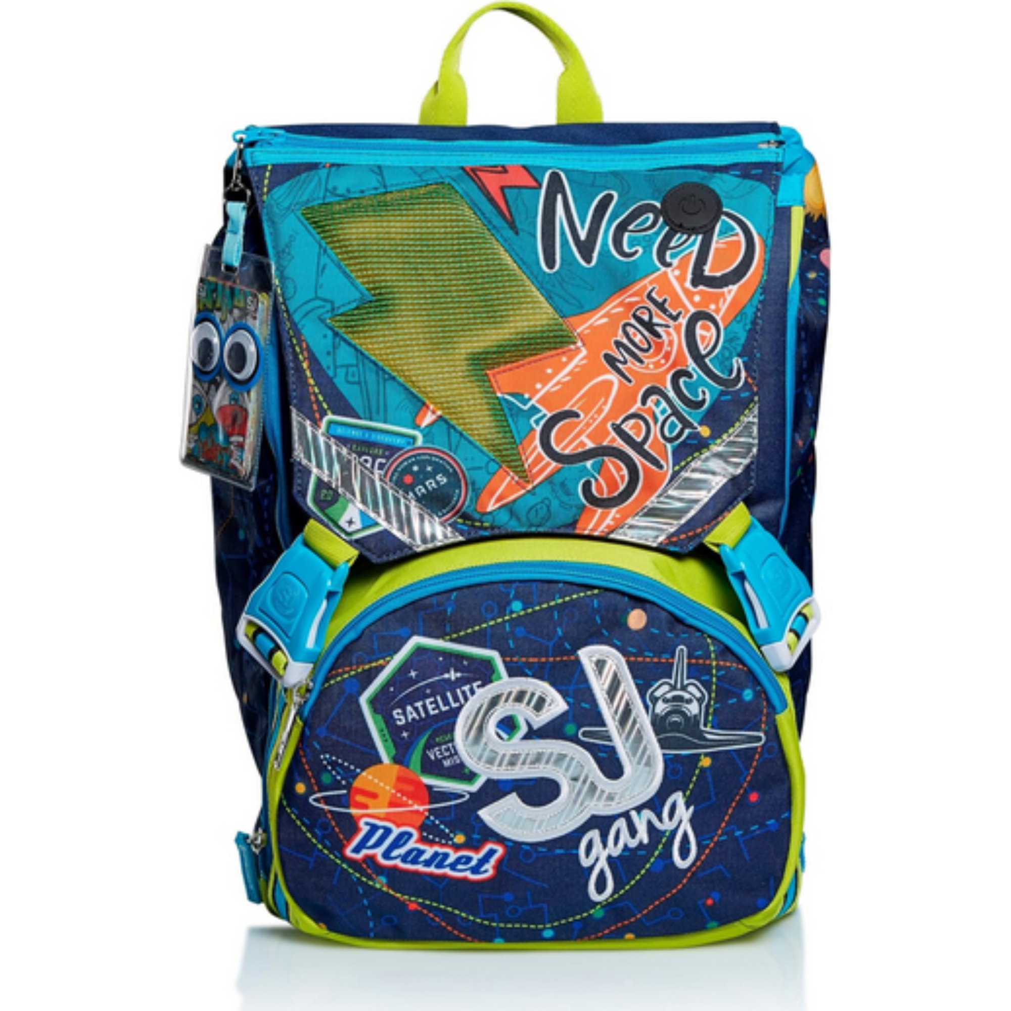 Zaino Estensibile Big SJ Gang Ledtech Boy + Astuccio 3 Zip - Qualità Seven - In Offerta