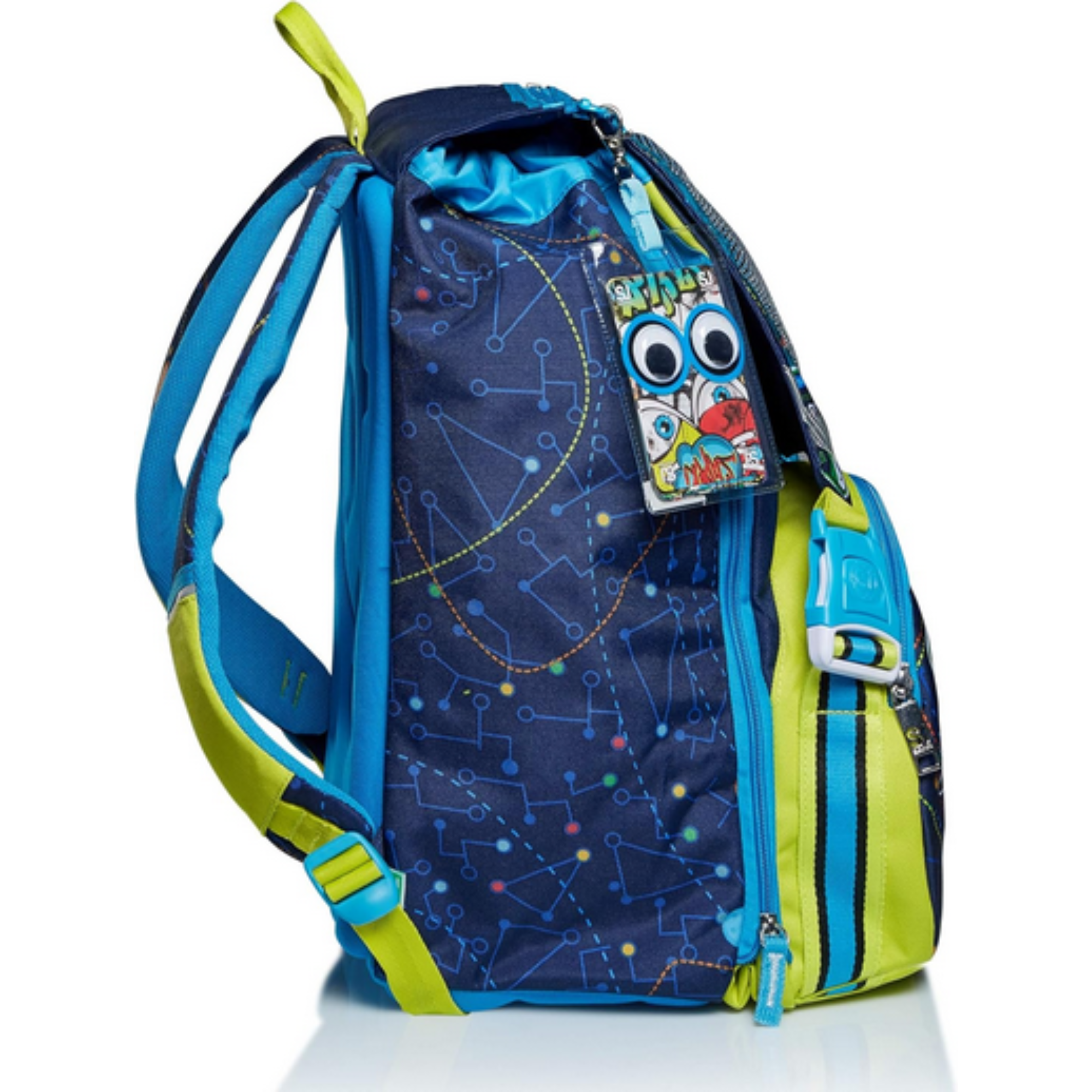 Zaino Estensibile Big SJ Gang Ledtech Boy + Astuccio 3 Zip - Qualità Seven - In Offerta