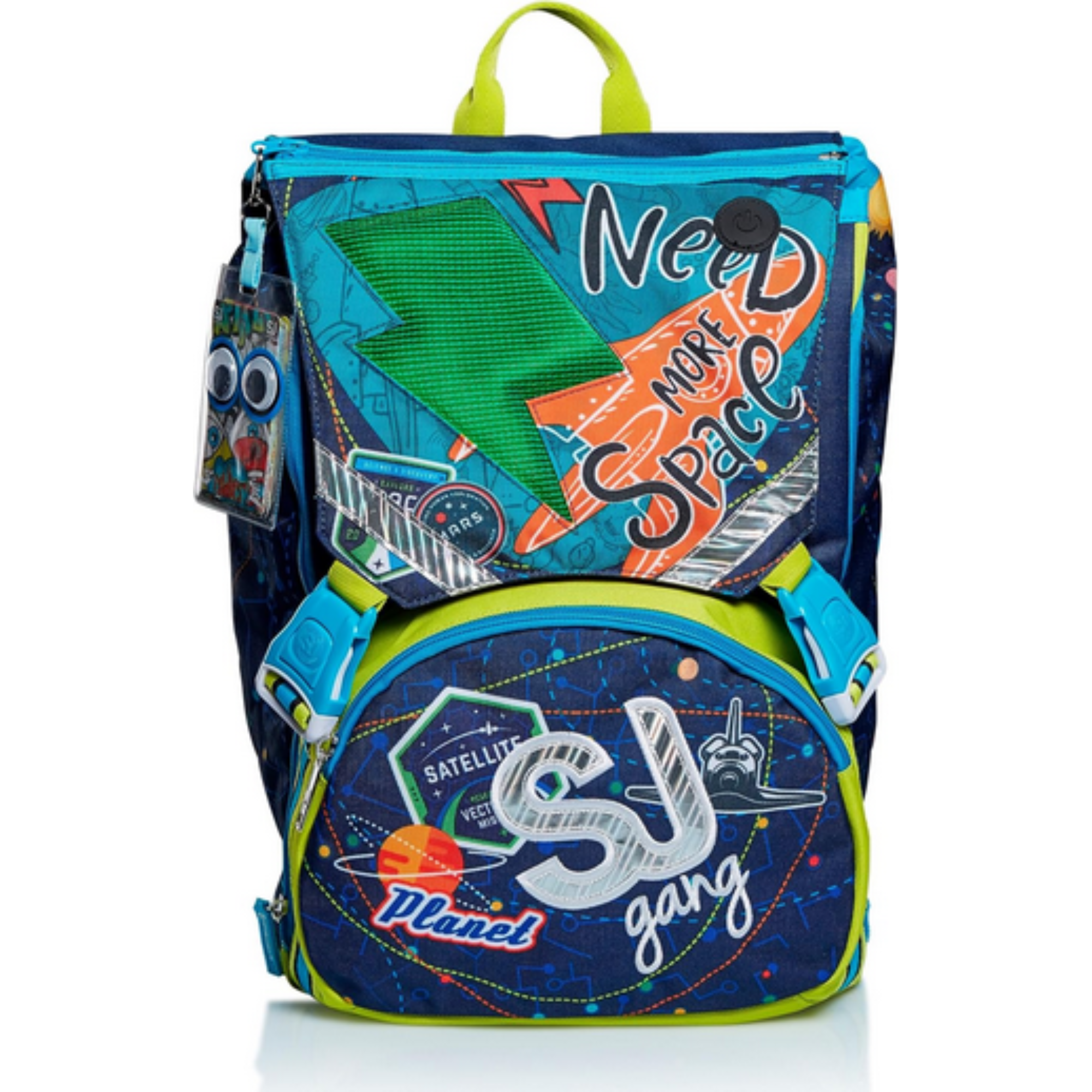 Zaino Estensibile Big SJ Gang Ledtech Boy + Astuccio 3 Zip - Qualità Seven - In Offerta