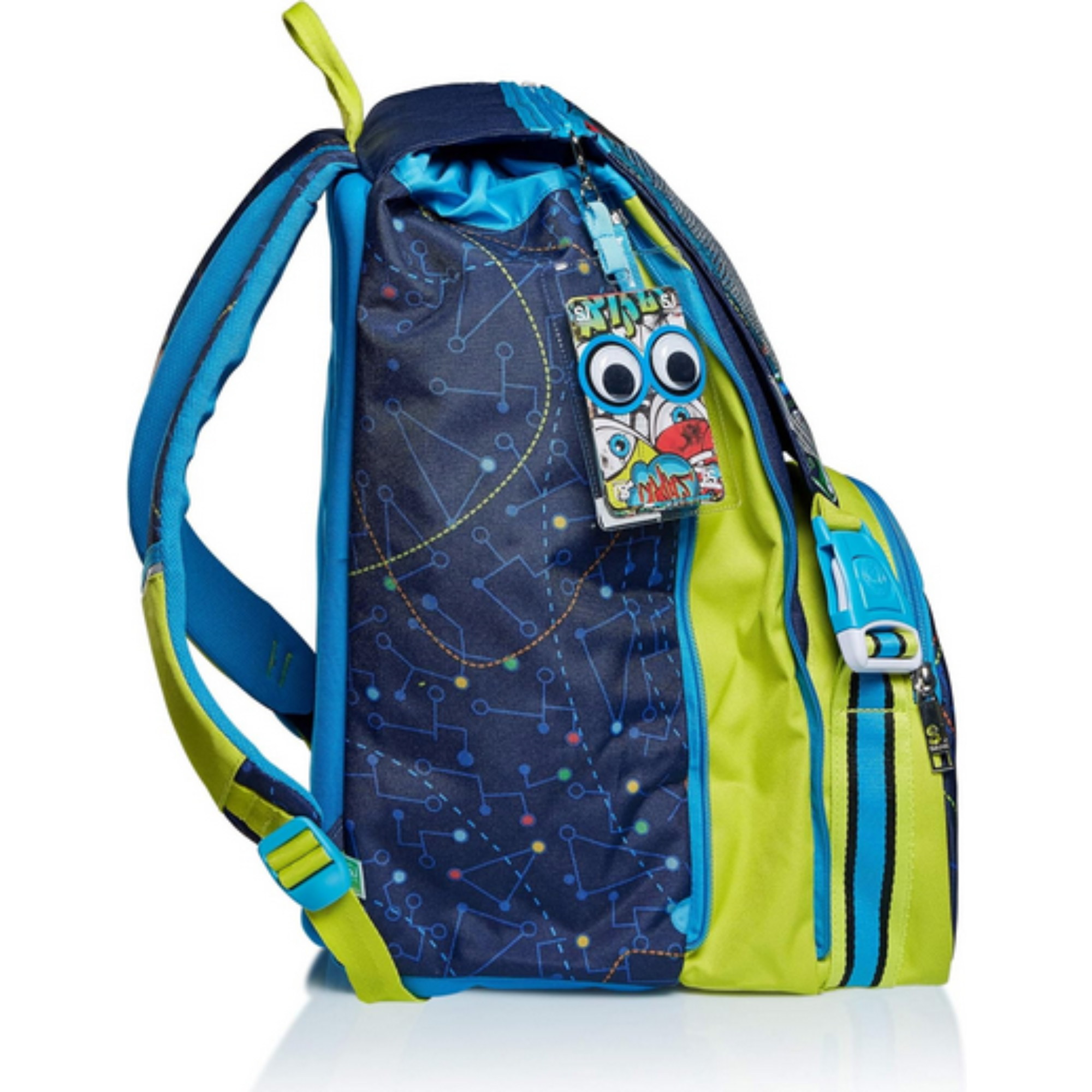 Zaino Estensibile Big SJ Gang Ledtech Boy + Astuccio 3 Zip - Qualità Seven - In Offerta