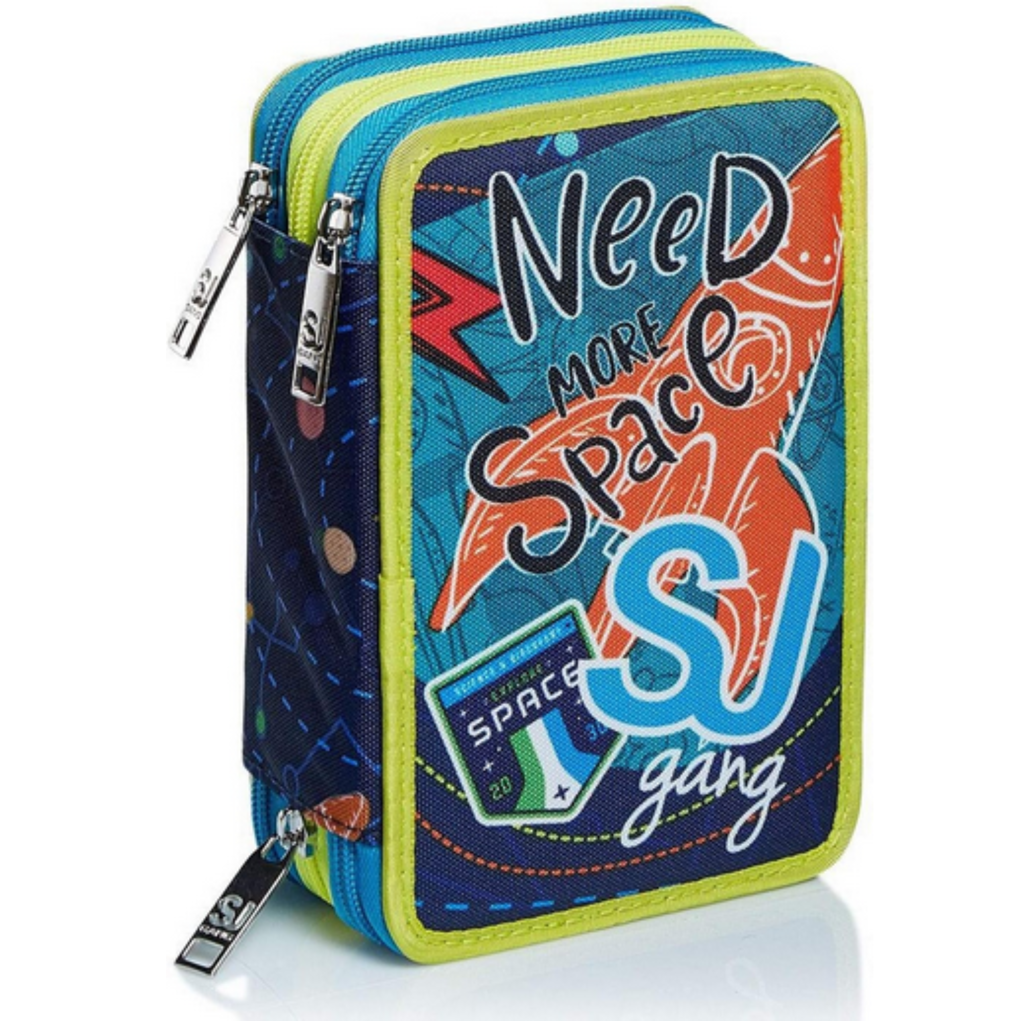 Zaino Estensibile Big SJ Gang Ledtech Boy + Astuccio 3 Zip - Qualità Seven - In Offerta