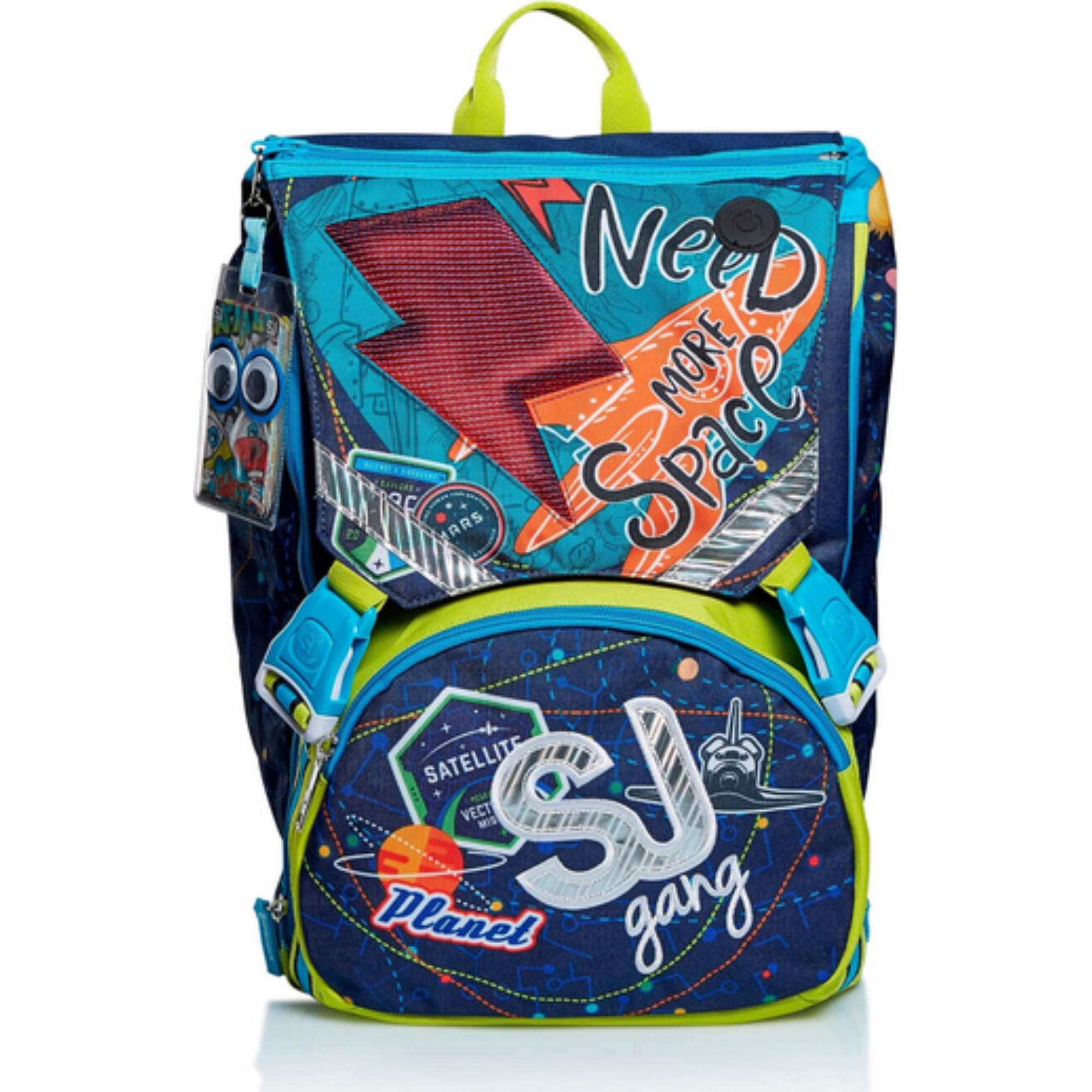 Zaino Estensibile Big SJ Gang Ledtech Boy + Astuccio 3 Zip - Qualità Seven - In Offerta