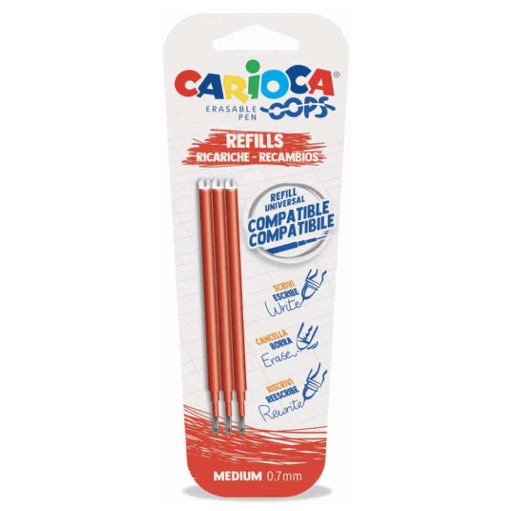 Ricarica CARIOCA Oops per Penne Cancellabili - 2 Colori Disponibili