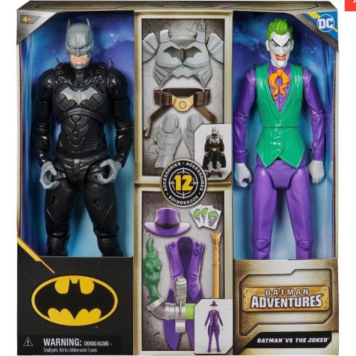 Spin Master DC Comics, Action Figure Batman Adventures, Batman vs Joker 30 cm