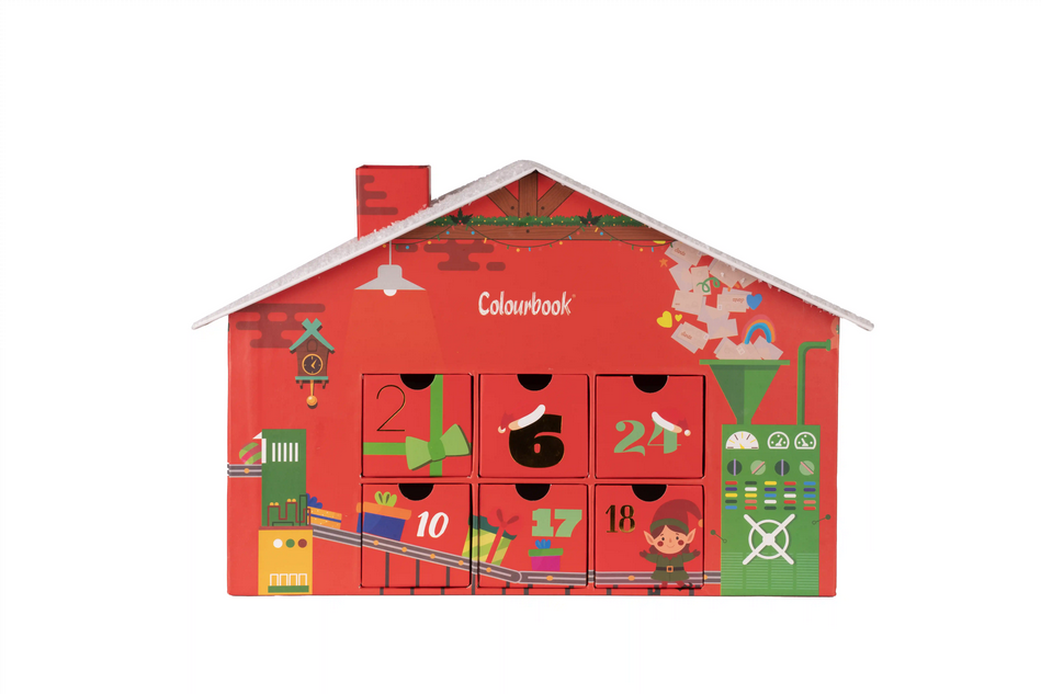 Calendario dell'avvento colourbook Fabbrica degli Elfi