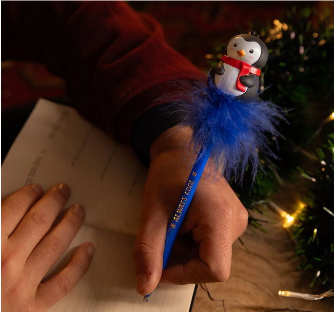 Penna a Sfera Luminosa - Penguin - Writing is Magic