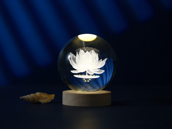 Lampada a Sfera LED in Cristallo I Total - Luce Decorativa Atmosfera