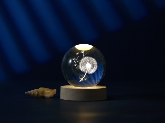 Lampada a Sfera LED in Cristallo I Total - Luce Decorativa Atmosfera