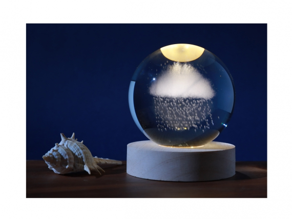 Lampada a Sfera LED in Cristallo I Total - Luce Decorativa Atmosfera