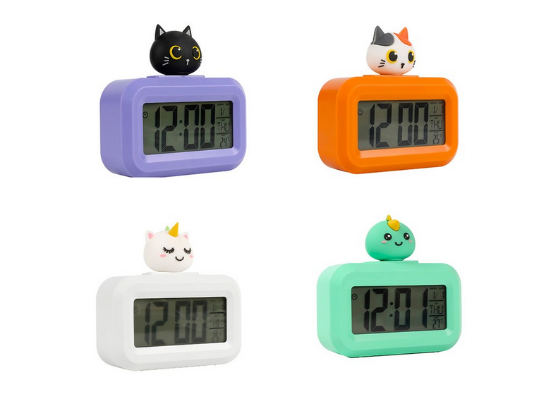 Svegliette Retroilluminate I Total - Gattino, Unicorno, Dinosauro - 3 Modelli Disponibili