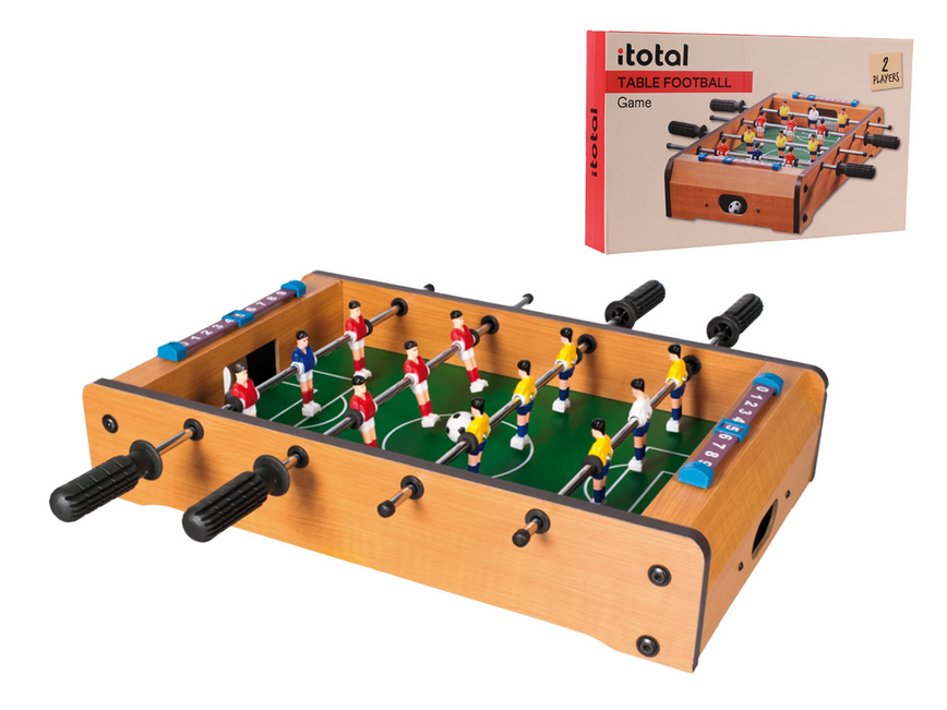 Mini Calcio Balilla I Total in Legno - Gioco da Tavolo Calcetto