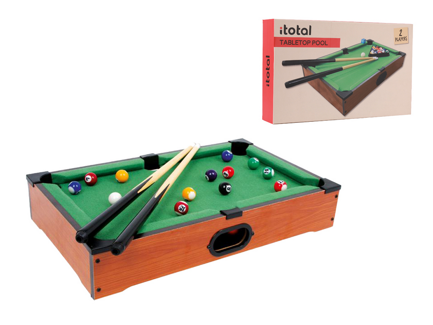 Mini Tavolo da Biliardo I Total in Legno - Gioco da Tavolo Pool