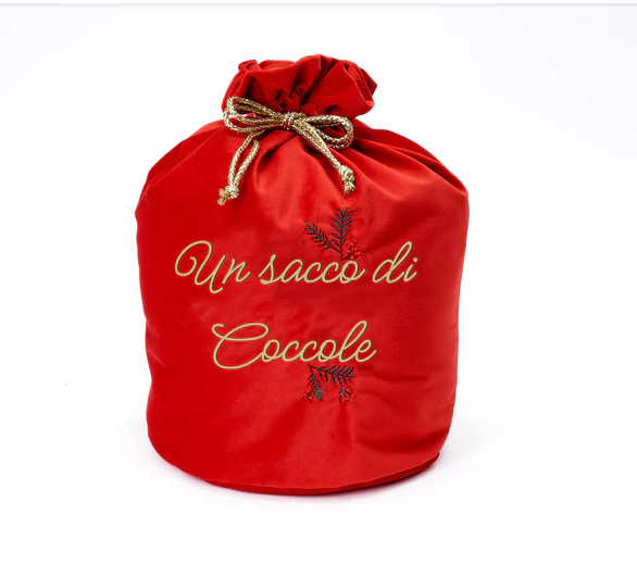 Sacco in velluto rosso 28x40 cm