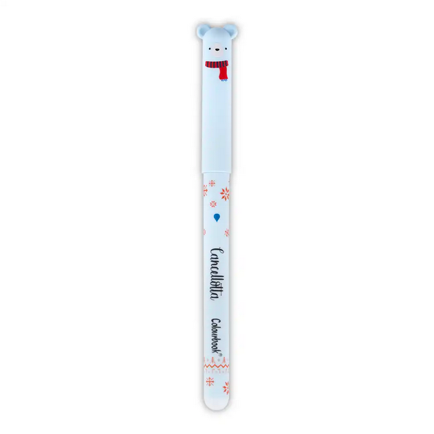 Set 2 penne gel cancellabili Beary Merry Christmas colourbook