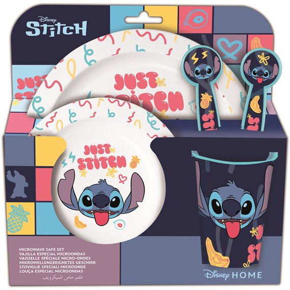 Set Pappa Disney Stitch 5 pezzi – Senza BPA, Microonde e Lavastoviglie