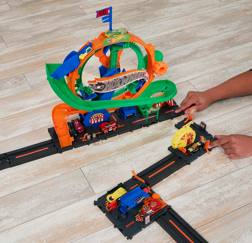 Hot Wheels City Ruota Panoramica – Playset con Pista, Luci e Suoni Luna Park