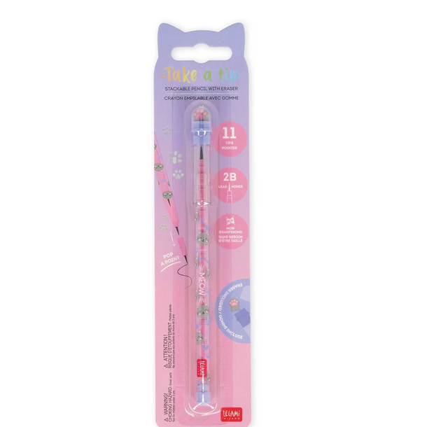 Matite Impilabili con Gomma Take A Tip