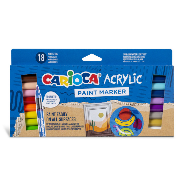 Marcatori Acrilici Paint Marker punta brush