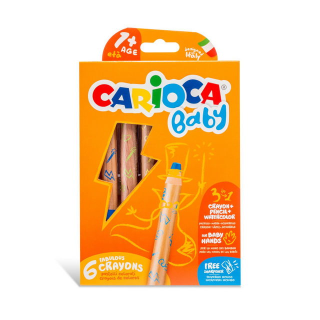 Pastelloni 3 in 1 + Temperino BABY Carioca