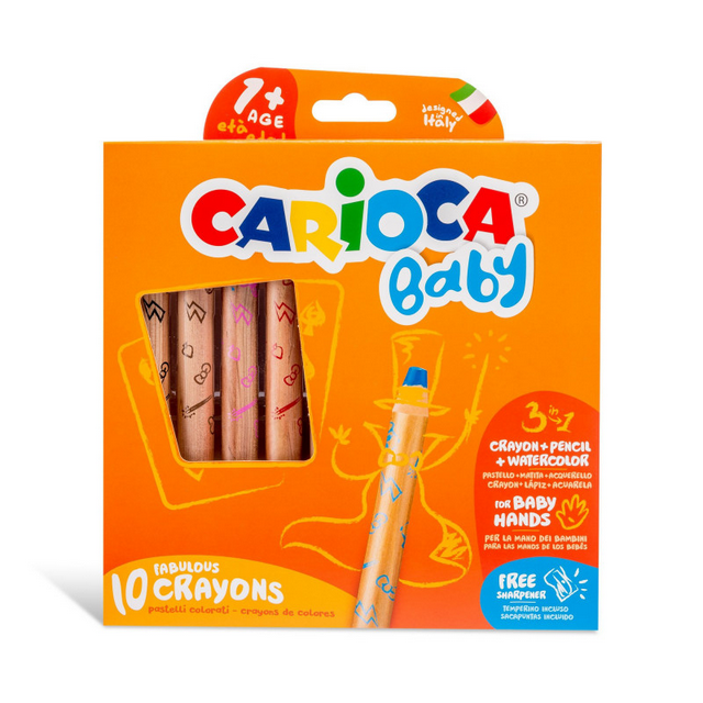 Pastelloni 3 in 1 + Temperino BABY Carioca
